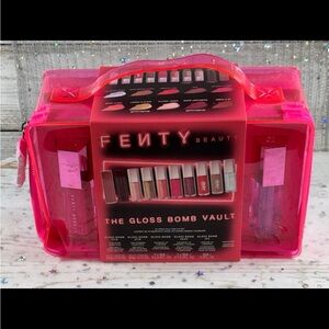 FENTY BEAUTY THE GLOSS BOMB VAULT, 10-PC FULL SIZE LIP SET LIMITED EDITION *NEW*